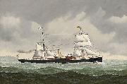 John Henry Mohrmann The Belgian steamer Amelie bound for Spain Sweden oil painting artist